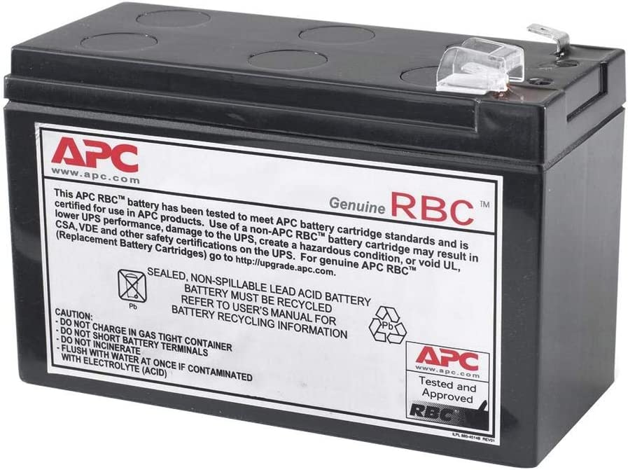 APC UPS Battery Replacement, APCRBC110, for APC UPS Models BE550G, BE550MC, BN600MC and select others APCRBC110 UPS