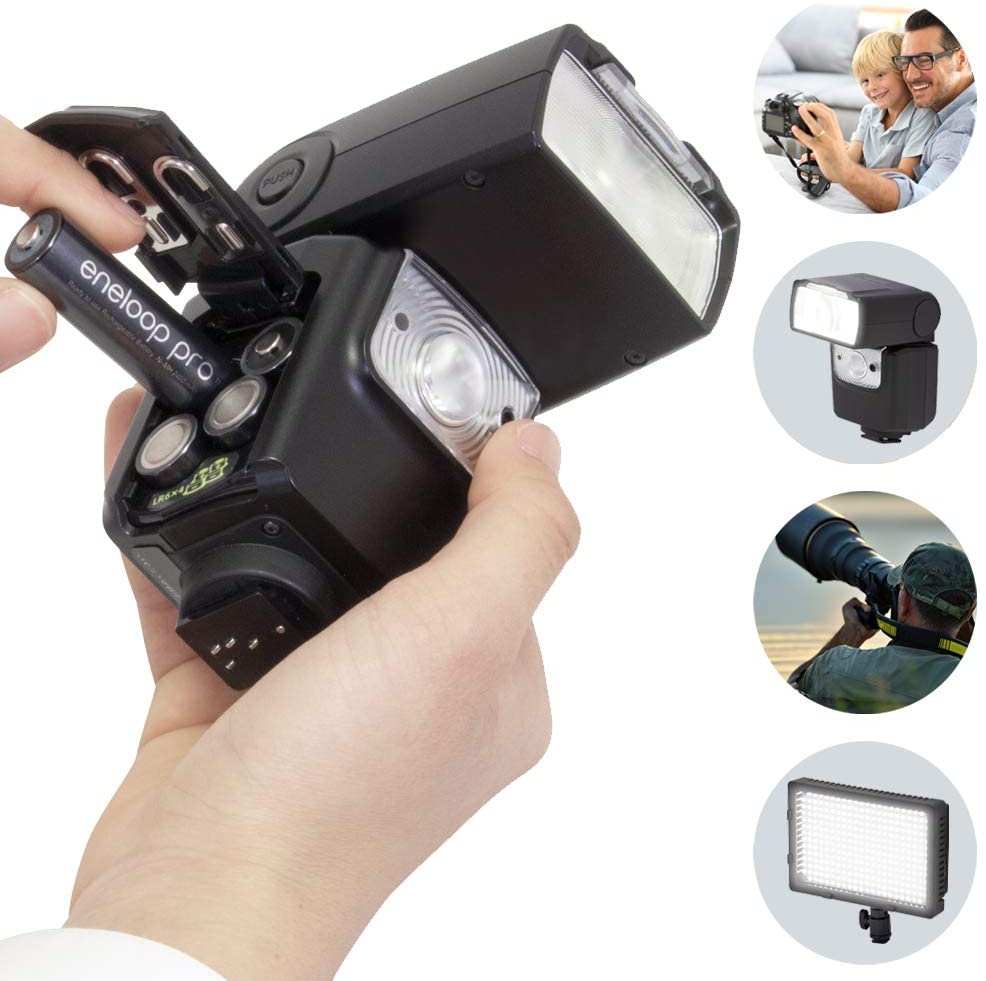 Panasonic BK-3HCCA4BA eneloop pro AA High-Capacity Ni-MH Pre-Charged Rechargeable Batteries, 4-Battery Pack AA 4-Pack Batteries only