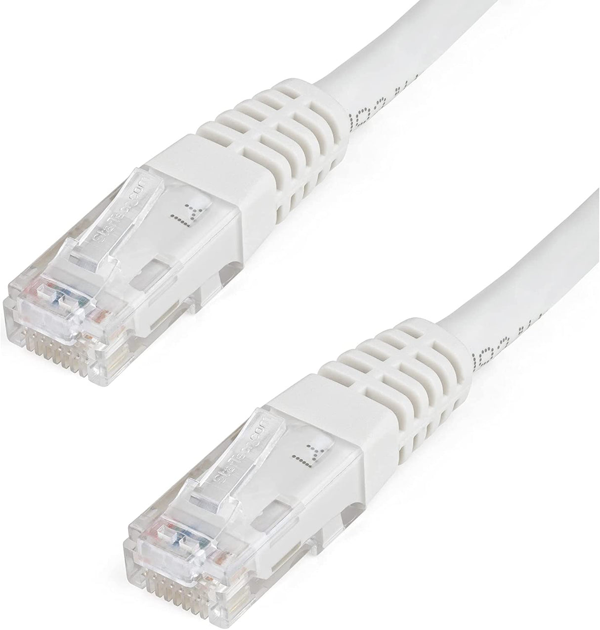 StarTech.com 15ft CAT6 Ethernet Cable - White CAT 6 Gigabit Ethernet Wire -650MHz 100W PoE++ RJ45 UTP Molded Category 6 Network/Patch Cord w/Strain Relief/Fluke Tested UL/TIA Certified (C6PATCH15WH) White 15 ft / 4.5 m 1 Pack