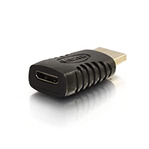 C2g/ cables to go C2G Mini HDMI to HDMI, HDMI Adapter, Black, Cables to Go 18408 A Male to HDMI C Female Adapter