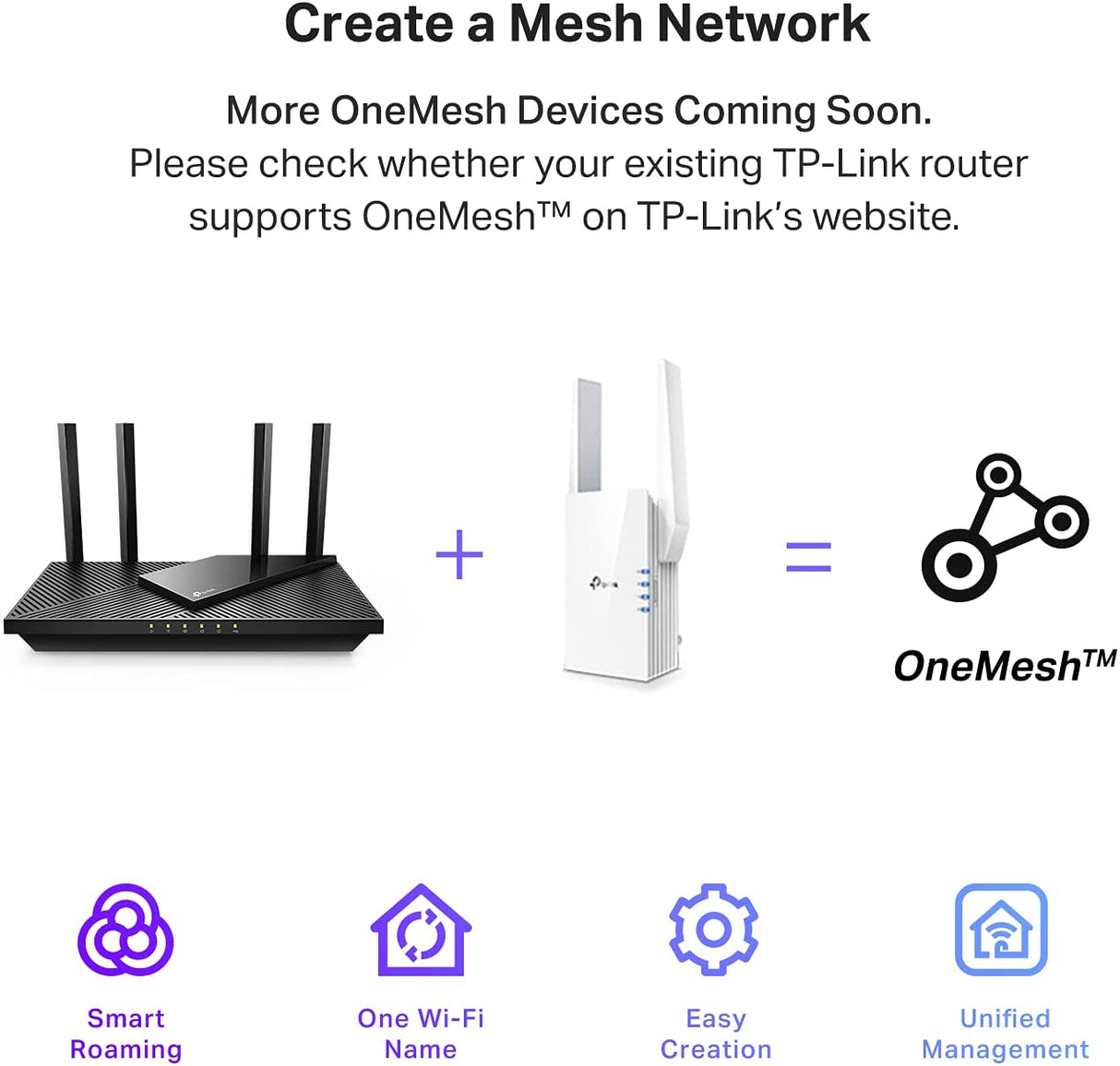 TP-Link AX1800 WiFi 6 Extender(RE605X)-Internet Booster, Covers up to 1500 sq.ft and 30 Devices,Dual Band Repeater up to 1.8Gbps Speed, AP Mode, Gigabit Port