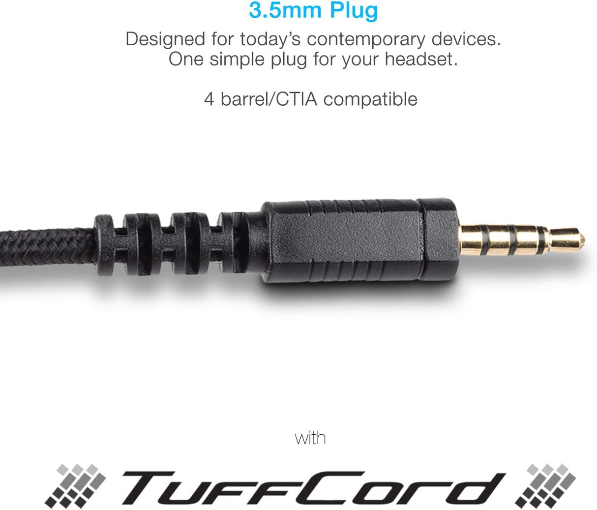Cyber Acoustics 3.5mm Stereo Headset (AC-5002) with Headphones and Noise Canceling Microphone for PCs, Tablets, and Cell Phones in The Classroom or Home Unit