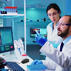 SIIG Wired Computer Waterproof Mouse - USB Mouse - IP68 Waterproof Silicone Mouse for PC or Laptop (JK-US0S11-S1)