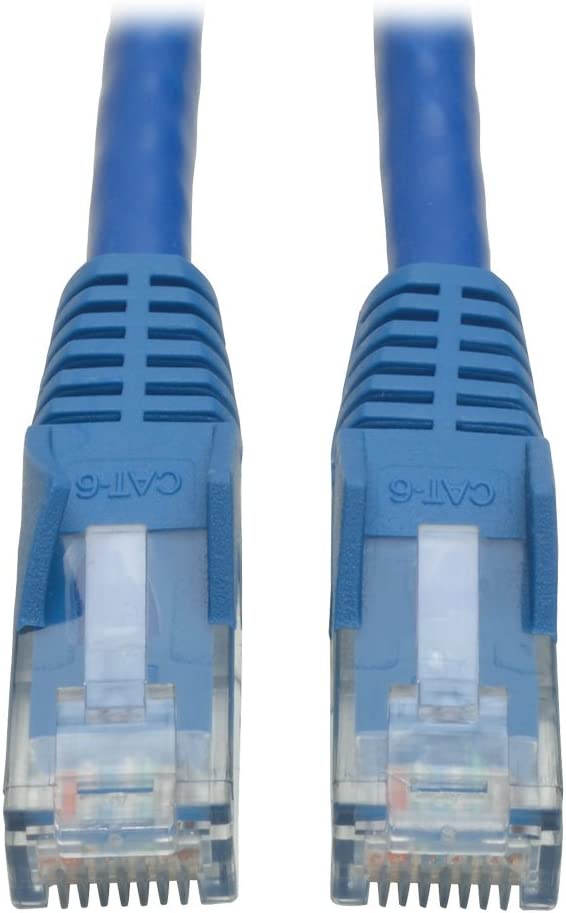 Tripp Lite Cat6 Gigabit Snagless Molded Patch Cable (RJ45 M/M) - Blue, 15-ft.(N201-015-BL) 15-ft. Blue