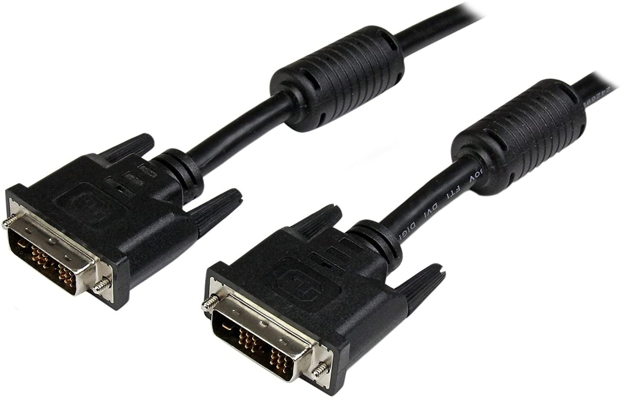 StarTech.com DVI Cable - 10 ft - Single Link - Male to Male Cable - 1920x1200 - DVI-D Cable - Computer Monitor Cable - DVI Cord - DVI to DVI Cable (DVIDSMM10) 10 ft / 3m