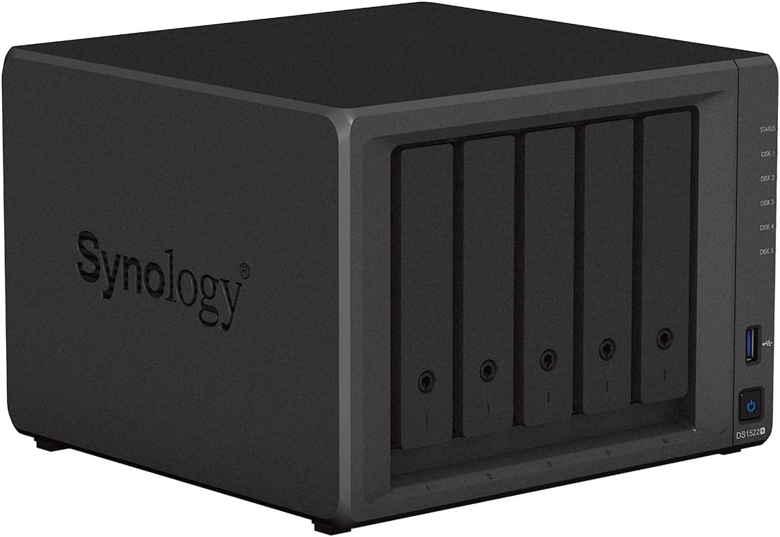 Synology 5-Bay DiskStation DS1522+ (Diskless) 5-bay; 8GB DDR4 DS1522+