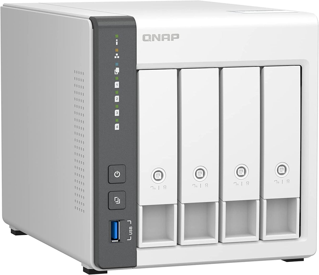 QNAP TS-433-4G-US 4 Bay NAS with Quad-core Processor, 4 GB DDR4 RAM and 2.5GbE Network (Diskless) TS-x33 4 Bay NAS