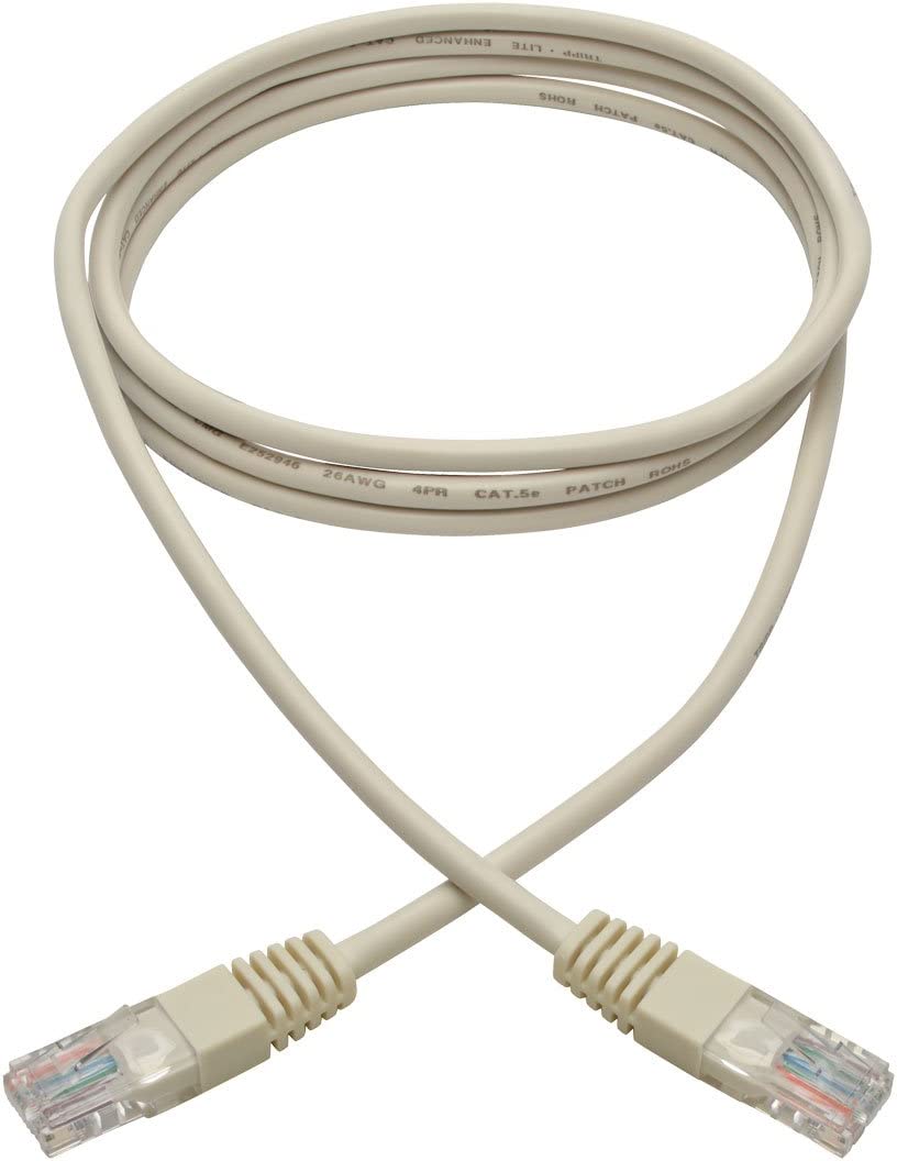 Tripp Lite Cat5e 350MHz Molded Patch Cable (RJ45 M/M) - White, 6-ft.(N002-006-WH) 6 feet White