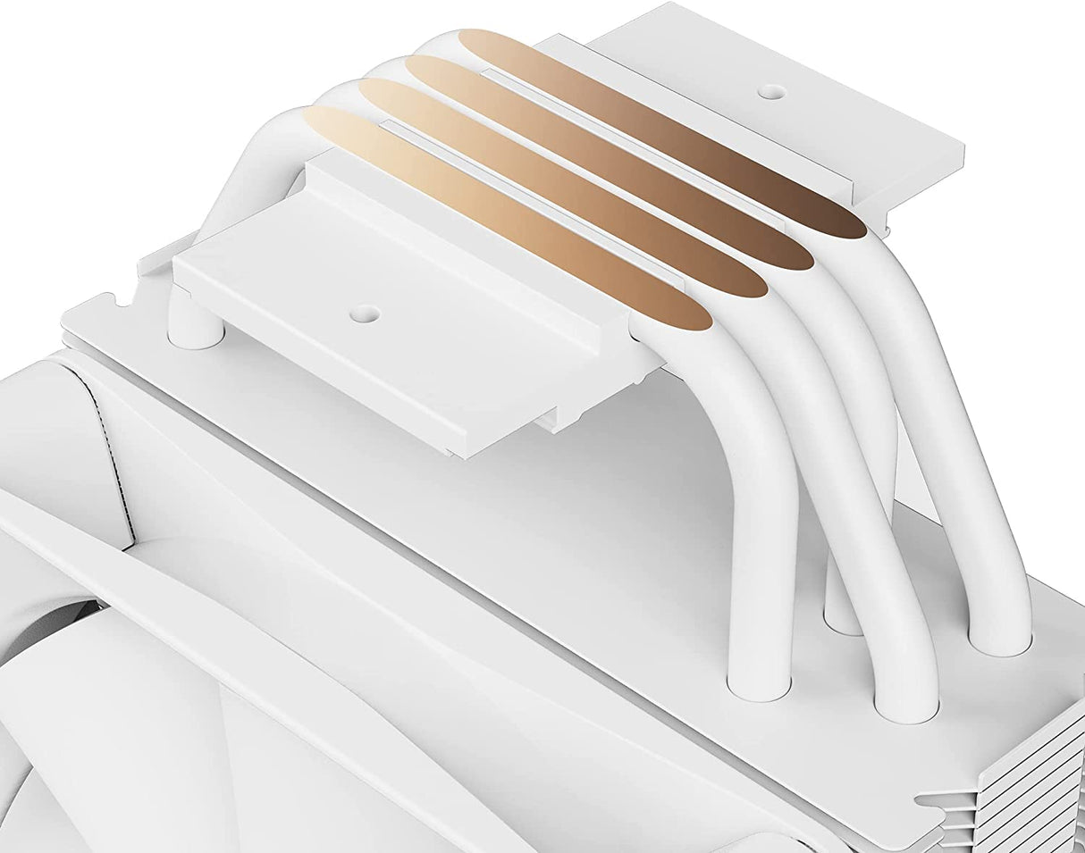 NZXT T120 RGB CPU Air Cooler - RC-TN120-W1 - RGB CPU Liquid Cooler - Conductive Copper Pipes - Fluid Dynamic Bearings - AMD and Intel Compatibility - White T120 RGB White