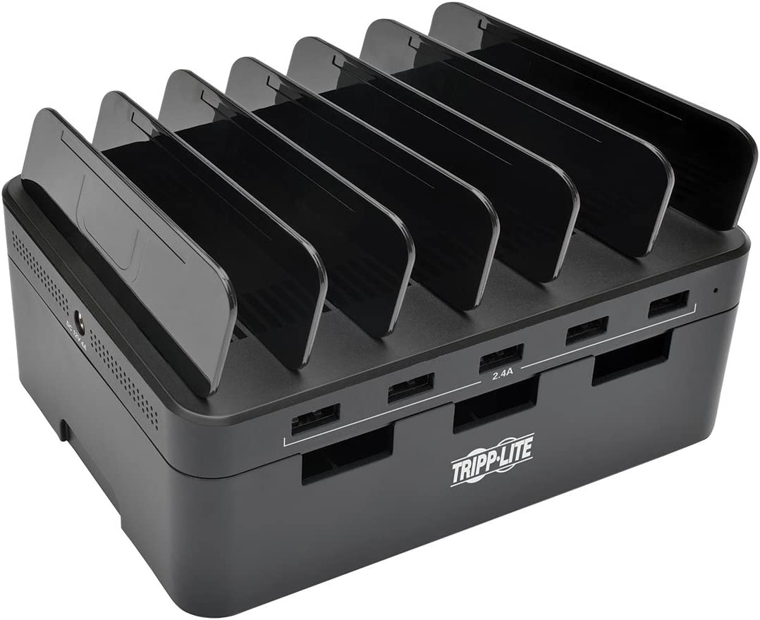 Tripp Lite 5-Port USB Fast Charging Station Hub/Device Organizer 12V4A 48W