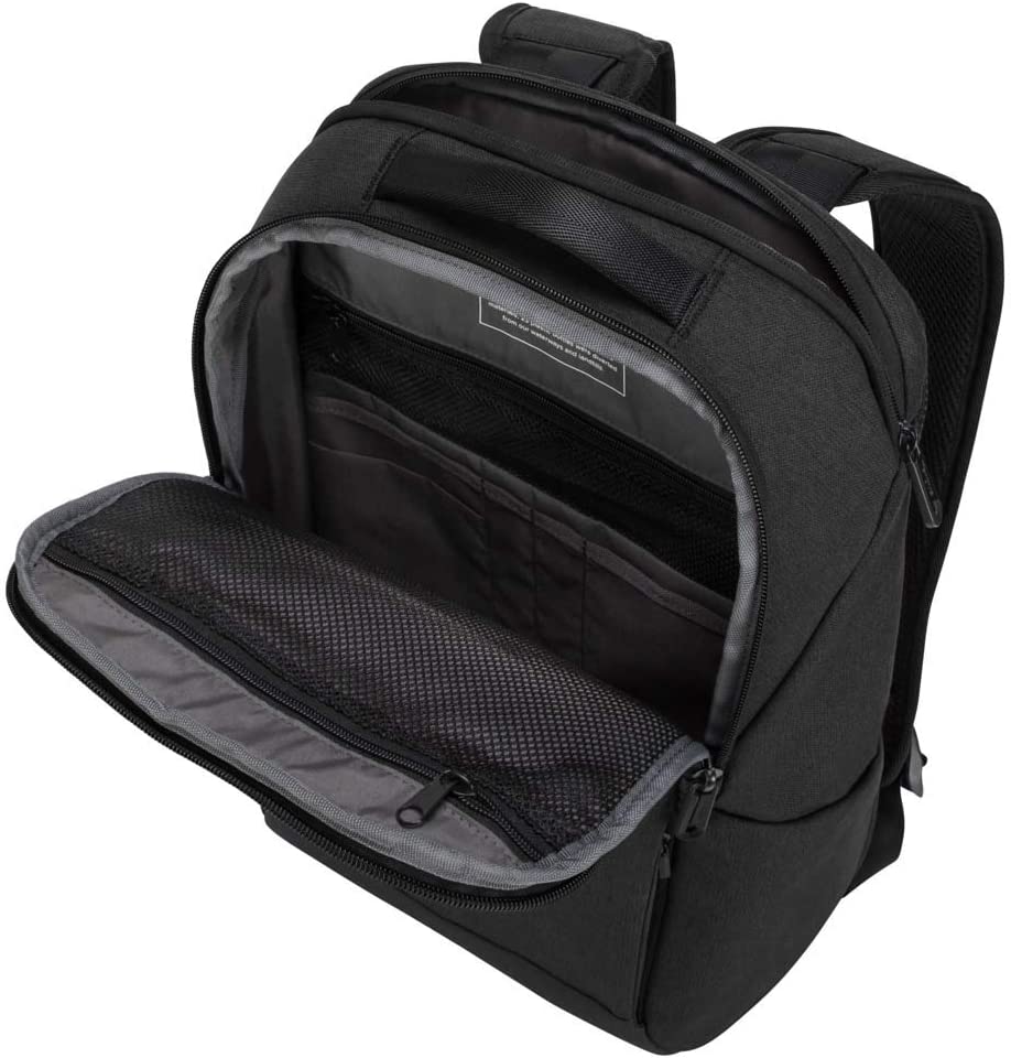 Targus Cypress Slim Backpack with EcoSmart Designed for Business Traveler and School fit up to 15.6-Inch Laptop/Notebook, Black (TBB584GL) Black Backpack