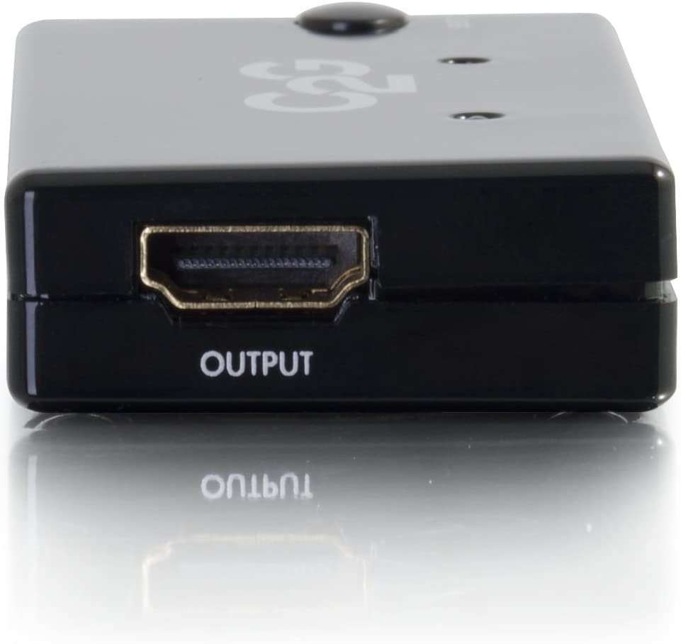 C2g/ cables to go C2G HDMI Switch, HDMI Selector Switch, 2 Port, Supports 1080p, Cables to Go 40349