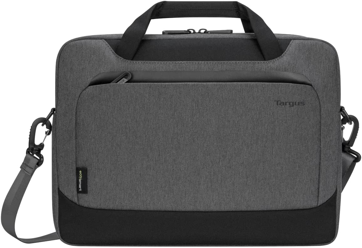 Targus Cypress Slimcase with EcoSmart Designed for Business Traveler and School fit up to 15.6-Inch Laptop/Notebook, Light Gray (TBS92602GL) Gray Sleeve