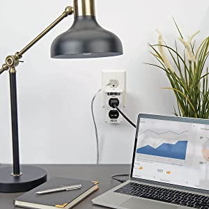 Tripp Lite Isobar 2 Outlet Surge Protector Power Strip, Direct Plug In, Metal, Lifetime Limited Warranty & Dollar 10,000 Insurance (ISOBLOK2-0), White White Power Strip