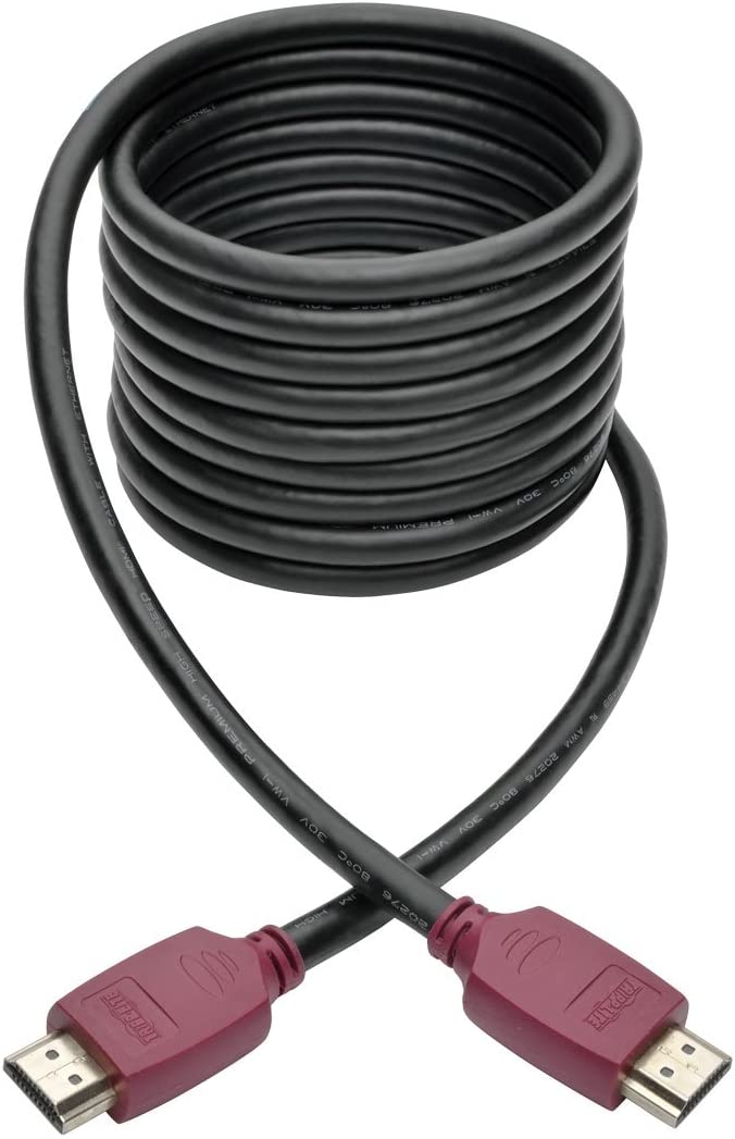 Tripp Lite 10 ft. Premium Hi-Speed HDMI Cable with Ethernet & Grip Connectors (M/M), UHD 4K x 2K @ 60Hz (P569-010-CERT)
