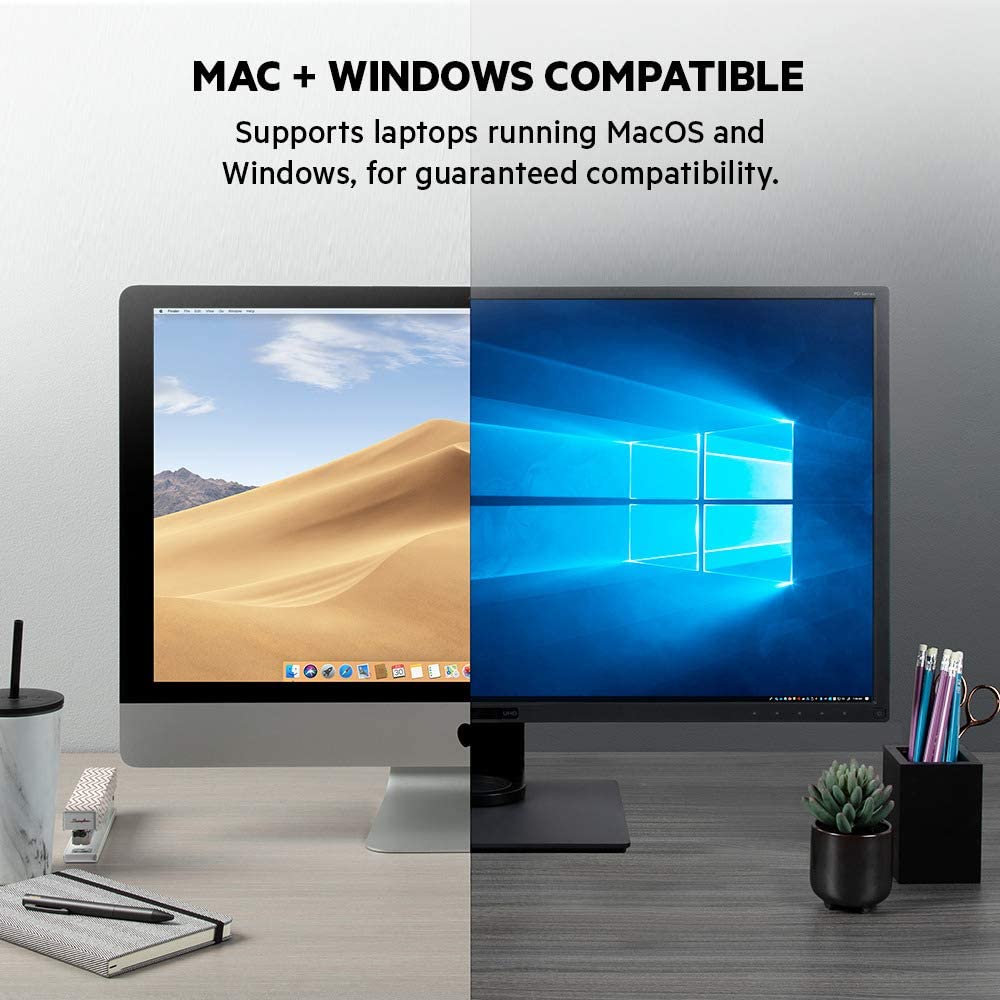 Belkin Thunderbolt 3 Dock Pro w/ 2.6ft Thunderbolt 3 Cable (Thunderbolt Dock for MacOS and Windows) Dual 4K @60Hz, 40Gbps Transfer Speeds, 85W Upstream Charging Thunderbolt Pro Cable