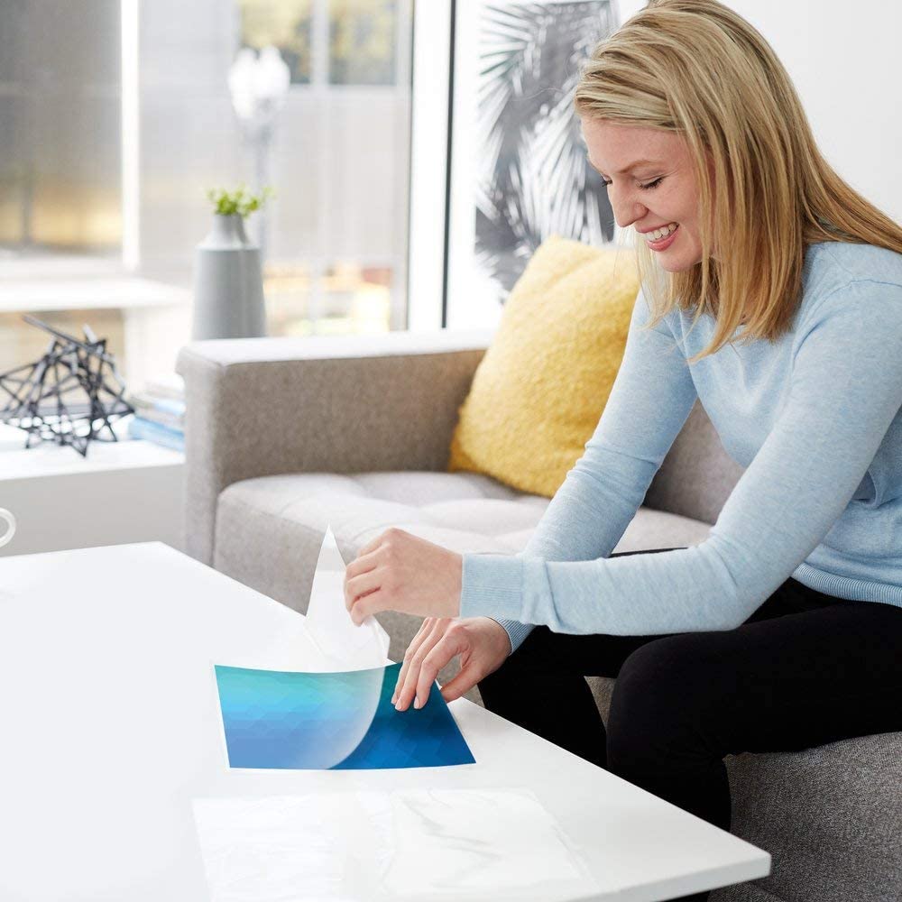 GBC Laminating Sheets, Self Adhesive Pouches, Letter Size, Glossy, 3 Mil, SelfSeal, 10 Pack (3747308) (02) Letter-Pack of 10