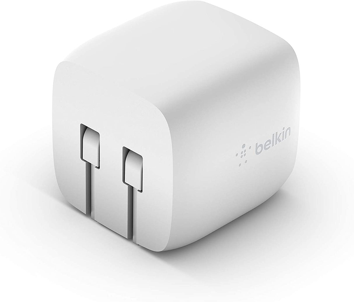 Belkin USB C 30W GaN Wall Charger, Fast Charging Adapter with Power Delivery, GaN, Folding Prongs Compatible with iPhone 14, 14 Plus, 14 Pro, 14 Pro Max, 13, 13 Mini, SE, 12, iPad Pro, Air, Mini Standalone USB-C GaN Cube
