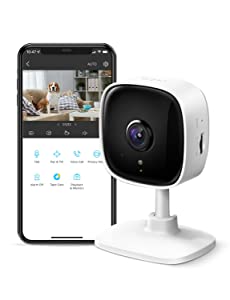 TP-Link Tapo 1080P Indoor Security Camera for Baby Monitor, Dog Camera w/ Motion Detection, 2-Way Audio Siren, Night Vision, Cloud & SD Card Storage, Works w/ Alexa & Google Home (Tapo C100) 1080P 1-Pack