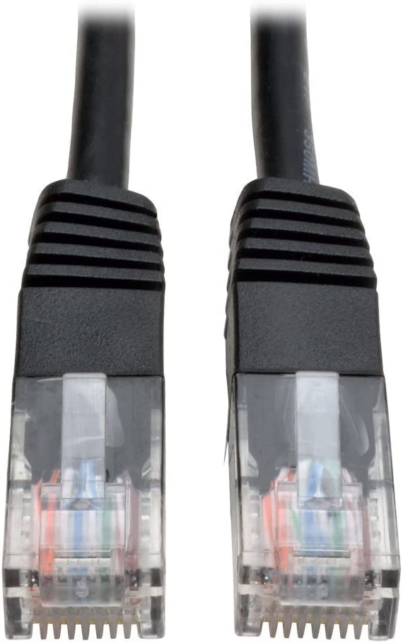 Tripp Lite Cat5e 350MHz Molded Patch Cable (RJ45 M/M) - Black, 5-ft.(N002-005-BK) 5 feet Black