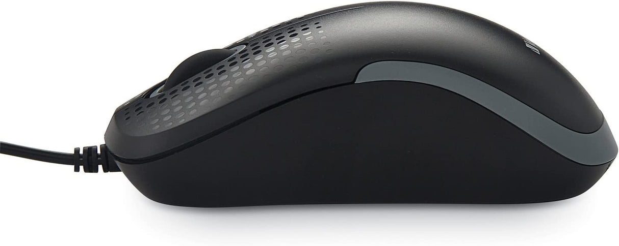 Verbatim Silent Corded Optical Mouse - Black