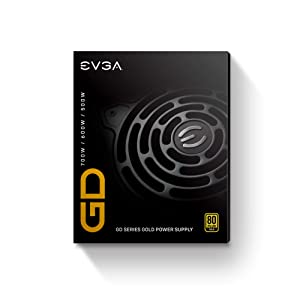 EVGA 100-GD-0600-V1, 600 GD, 80+ GOLD 600W, 5 Year Warranty, Power Supply