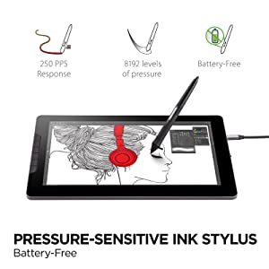 ViewSonic ID1330 13.3 Inch Portable 1080p Drawing Pen Display Tablet with Battery Free Stylus Pen for Digital Writing, Graphic Design, Remote Teaching, Distance Learning Supports Windows, Mac, Android 13.3-Inch HD Pen Display