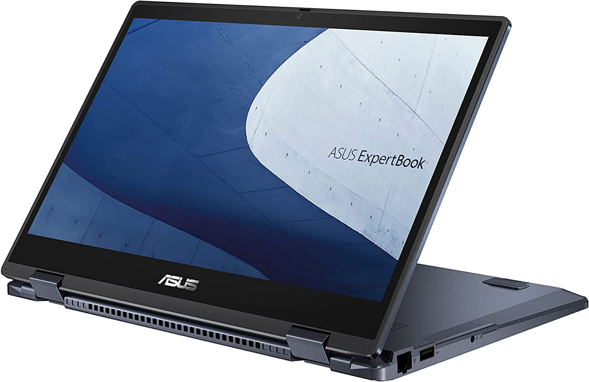 Asus B3 Series B3402FEA-C31H-CA ExpertBook Flip Laptop 14" Touch FHD 16:9 Glossy, Intel i3-1115G4 3.0 GHz, 8GB DDR4, 256GB PCIe SSD + TPM, US MIL-STD 810H, Windows 10 , Black English B3-Intel i3