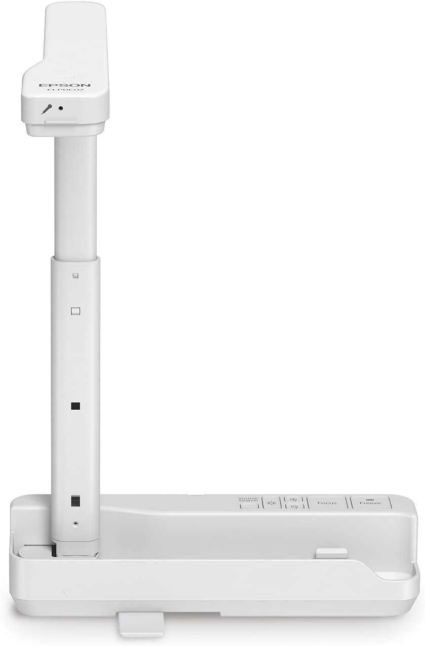 Epson DC-07 Portable Document Camera with USB Connectivity and 1080p Resolution,White DC-07 - 1080p, 8x Digital Zoom