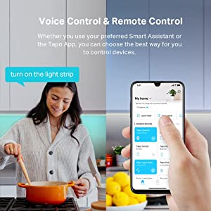 TP-Link Tapo Smart LED Light Strip, 16M RGB Colors, Sync-to-Sound, 16.4ft, Wi-Fi LED Lights Works w/ Alexa & Google Assistant, Trimmable, No Hub Required, 2-Year Warranty (Tapo L900-5) 16.4 ft.