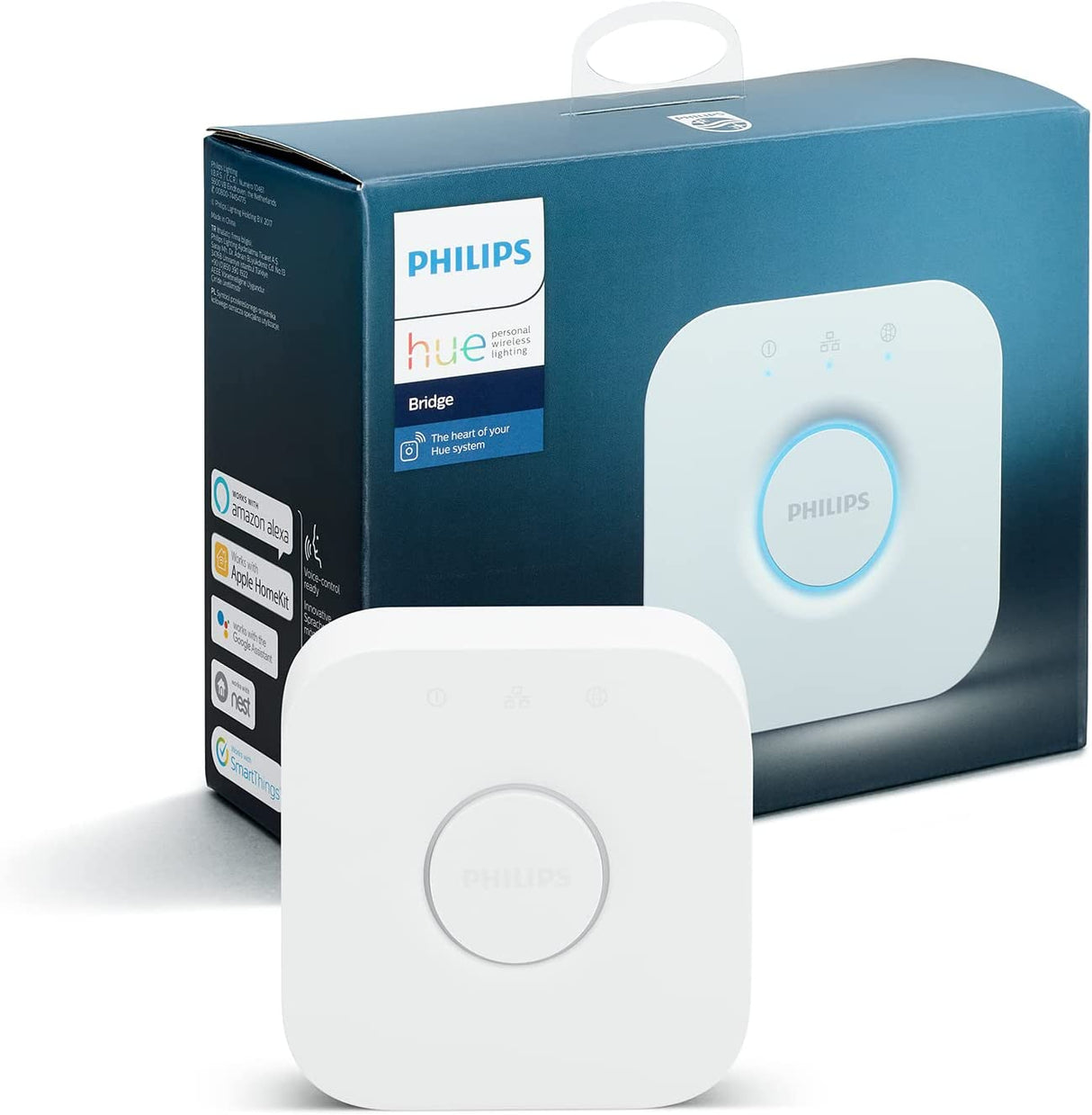 Philips Hue Bridge Smart Lighting Hub (Compatible with Amazon Alexa, Apple HomeKit and Google Assistant) - White