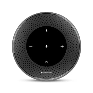 Spracht Conference Mate Pro Speaker, Conference Speaker, Conference Microphone, 6 Mics, 360° Omnidirectional Microphone Intelligent DSP Noise Reduction for Video Meeting, Bluetooth 5 Speaker