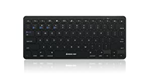 IOGEAR Slim Multi-Device Bluetooth Keyboard with Adjustable Stand for Smartphones and Tablets
