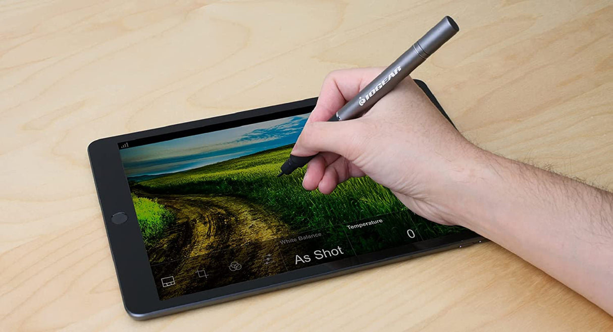 IOGEAR PenScript Active Electronic Stylus with Precision Power Tip Technology for iPhone, iPad, Androids, Surface and most Touchscreens