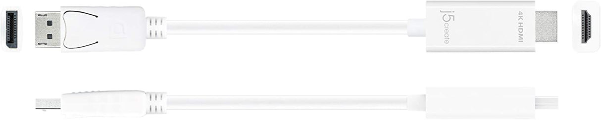 J5 create DisplayPort to 4K HDMI Active Adapter by j5create| Male Displayport Male HDMI | 4K Ultra HD | HDMI 1.4b | Compliant with DisplayPort 1.2 and 1.1 | 6ft in Length JDC158