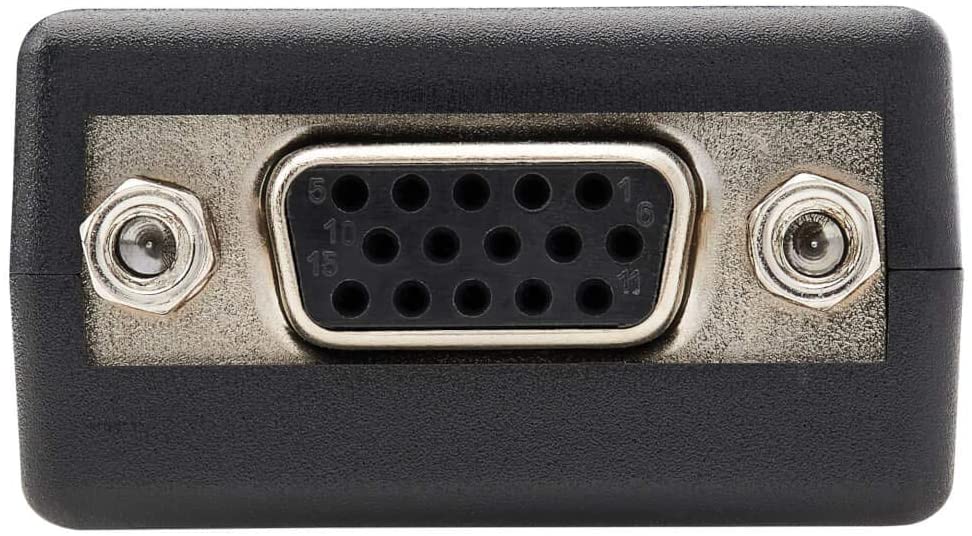 Tripp Lite DisplayPort to VGA Video Adapter, DP to VGA Video Converter, Active Display Adapter (M/F), 6 in. (P134-06N-VGA), Black DP to VGA Active