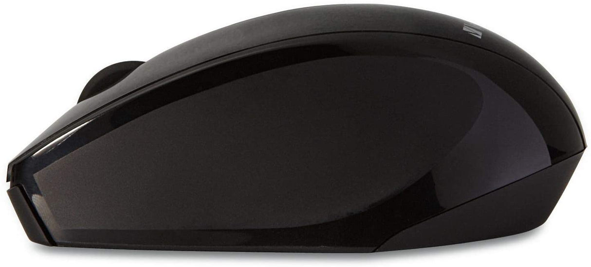 Verbatim Wireless Multi-Trac Mouse 2.4GHz with Nano Receiver - Ergonomic, Blue LED, Portable Mouse for Mac and Windows - Black (97992)