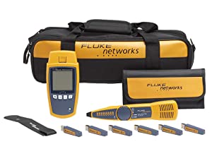 Flukenetworks Fluke Networks - 5018513 MS-POE-KIT MicroScanner Copper Cable Verifier & PoE tester for RJ-45 Category 5-6A Ethernet Cables, Includes IntelliTone Pro 200 & Remote ID Kit MS-POE-KIT: Power over Ethernet Kit Cables