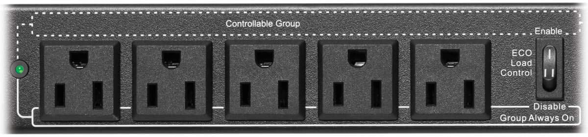 Tripp Lite PDU Hot Swap with Manual Bypass 15A 6 5-15R 2 5-15P Inputs 1URM (PDUB151U)