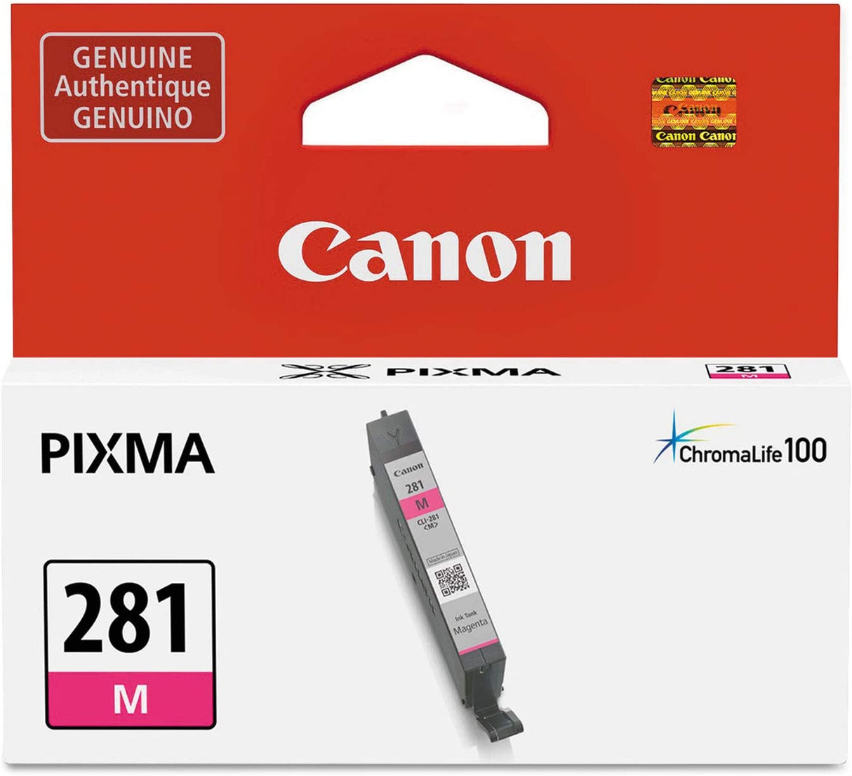 Canon CLI-281 Magenta Ink-Tank Compatible to TR8520, TR7520, TS9120 Series,TS8120 Series, TS6120 Series, TS9521C, TS9520, TS8220 Series, TS6220 Series Magenta Standard Ink