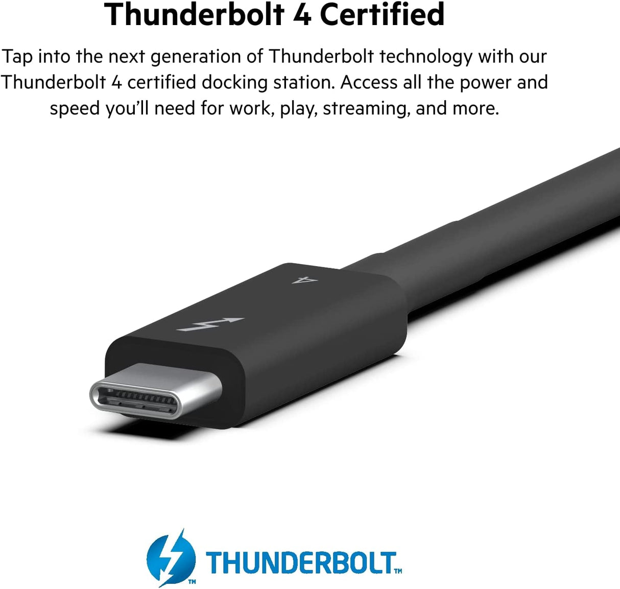 Belkin Thunderbolt 4 Dock Pro, Single 8K @ 60hz, Dual 4K Display Compatible, 2 x Thunderbolt 4 Port, 2 x HDMI Port, 90W Power Delivery PD, Audio in/Out, Compatible with MacBook Pro, XPS, and More