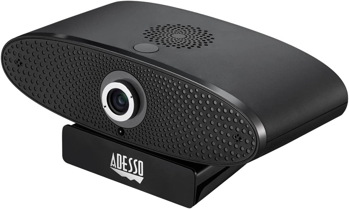 Hikvision usa 4K Ultra HD USB Webcam with 4X Zoom, with Built-in 3W*2 Speaker, Microphone, Adjustable View Angle 90-150 Degree, Mount Adapter and Remote Controller