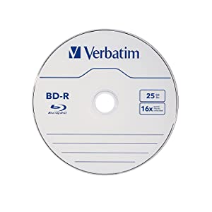 Verbatim BD-R 25GB 16X Blu-ray Recordable Media Disc - 25 Pack Spindle - 97457 25GB 25 Pack Spindle