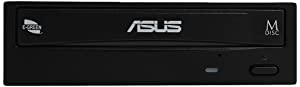 Asus DRW-24F1ST/BLK/B/AS 24X SATA Internal DVD+/-RW Drive Without Software, Black