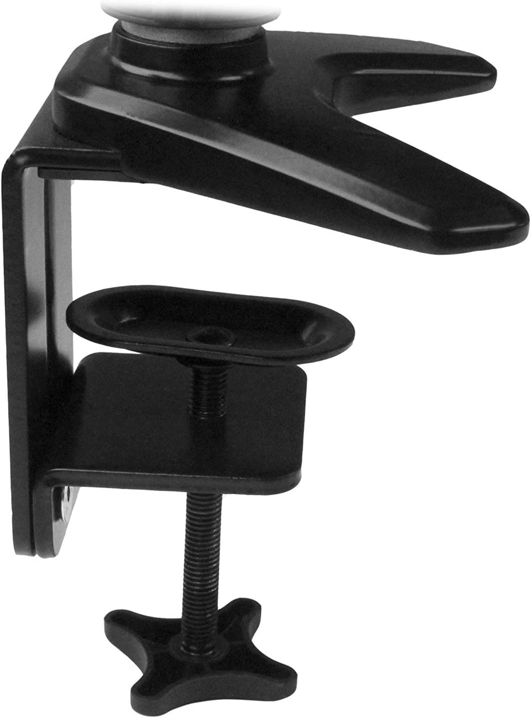 StarTech.com Laptop Monitor Stand - Computer Monitor Stand - Full Motion Articulating - VESA Mount Monitor Desk Mount (ARMUNONB) Black Dual Arms - Monitor & Laptop
