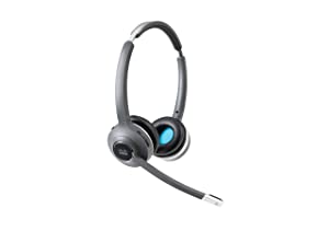 Cisco Headset 562, Wireless Dual On-Ear DECT Headset with Multi-Source Base for US & Canada, Charcoal, 1-Year Limited Liability Warranty (CP-HS-WL-562-M-US=)