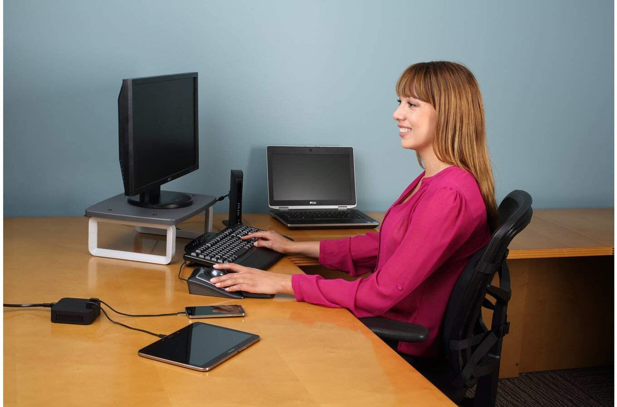 Kensington SmartFit Monitor Stand Plus for up to 24” screens - Gray (K60089)