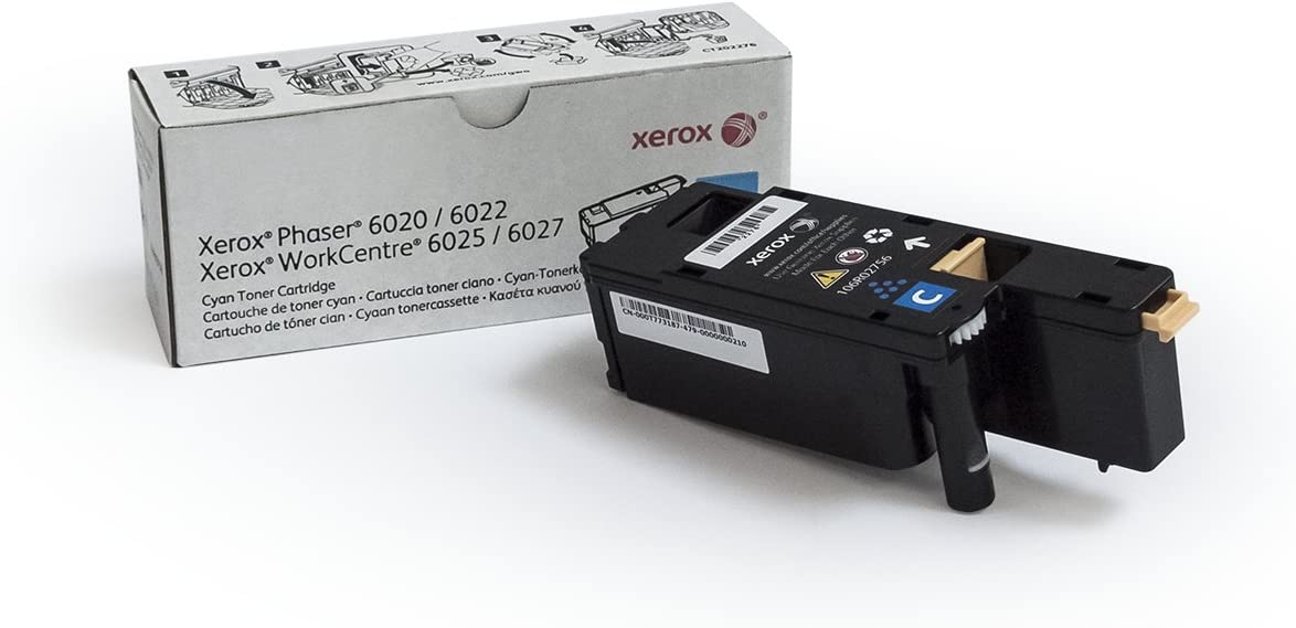 Xerox Phaser 6020/6022 / Workcentre 6025/6027 Cyan Standard Capacity Toner-Cartridge (1,000 Pages) - 106R02756
