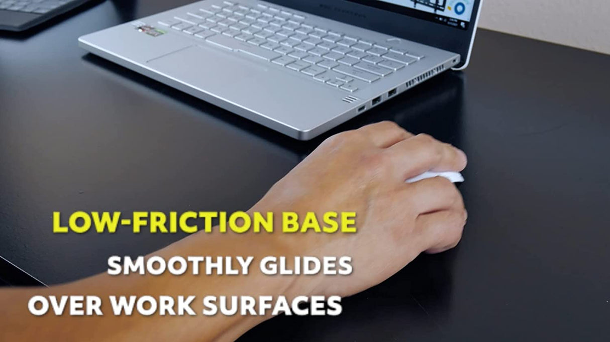 Manhattan Ergonomic Wireless & Bluetooth Mouse - with 800 / 1200 / 1600 dpi, 3 Buttons with Scroll Wheel, Auto Power Management - for Mac, Laptops, Computers – 3 Yr Mfg Warranty- Black & White, 179645