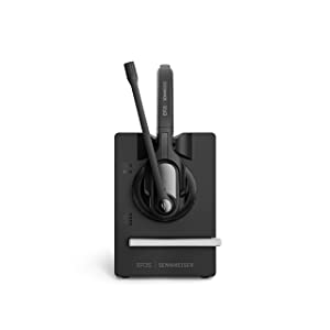 EPOS Enterprise | Sennheiser Impact D 30 USB ML (1000992) Wireless DECT Dual Ear Headset for a Direct Connection to a PC/Softphone, Black